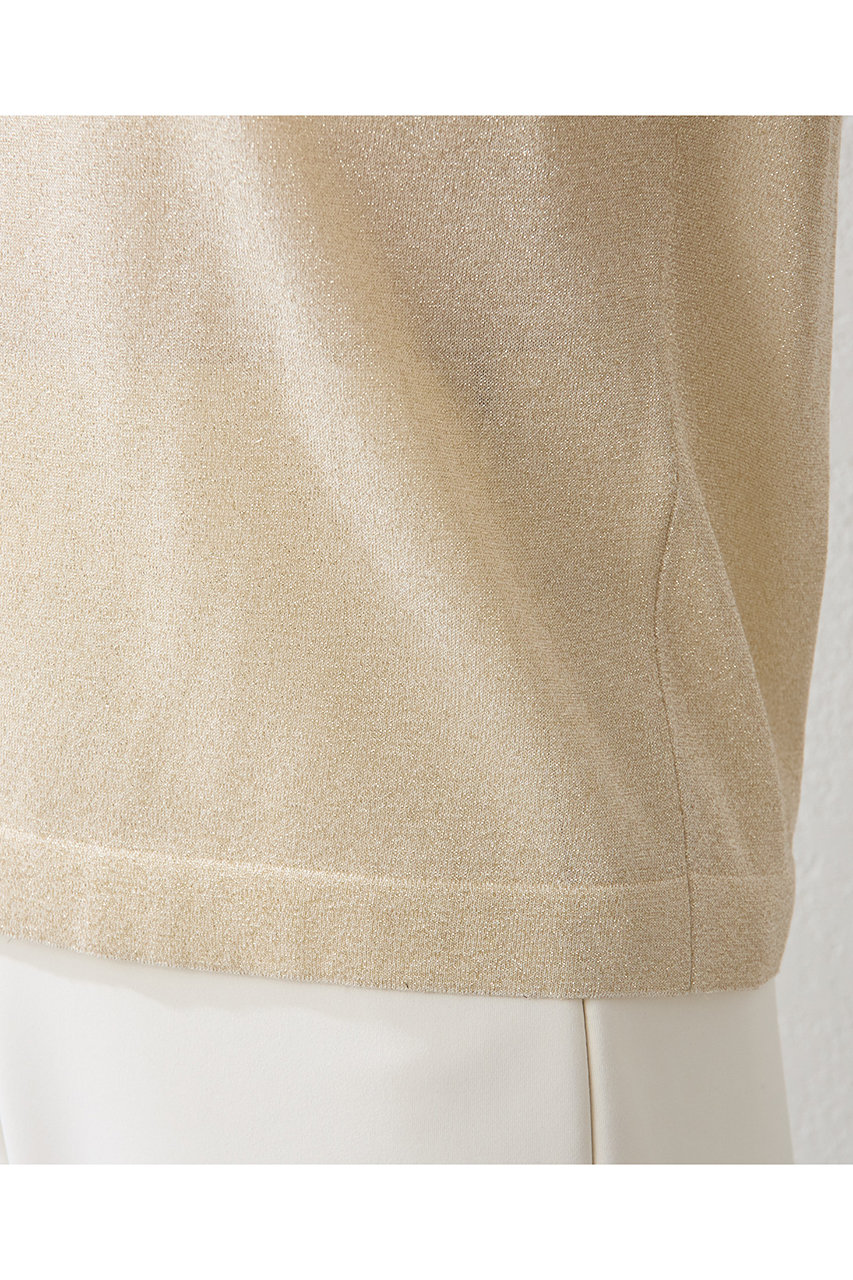 Whim Gazette(ウィム ガゼット)｜ラメプルオーバー/ベージュ の通販