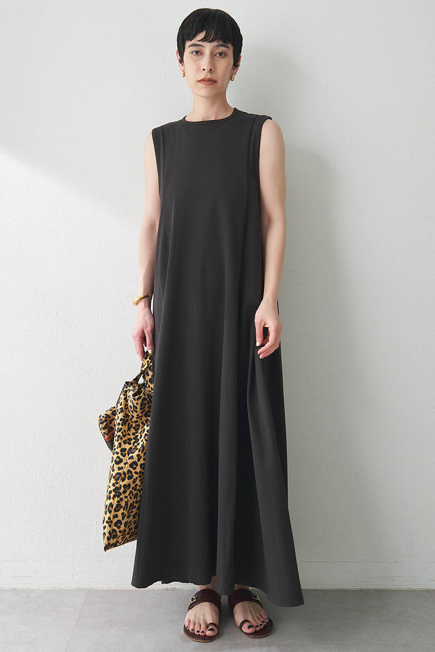 Whim Gazette カットフレアワンピース (チャコールグレー, F) ウィム ガゼット ELLE SHOP Whim Gazette カットフレアワンピース (チャコールグレー, F) ウィム ガゼット ELLE SHOP