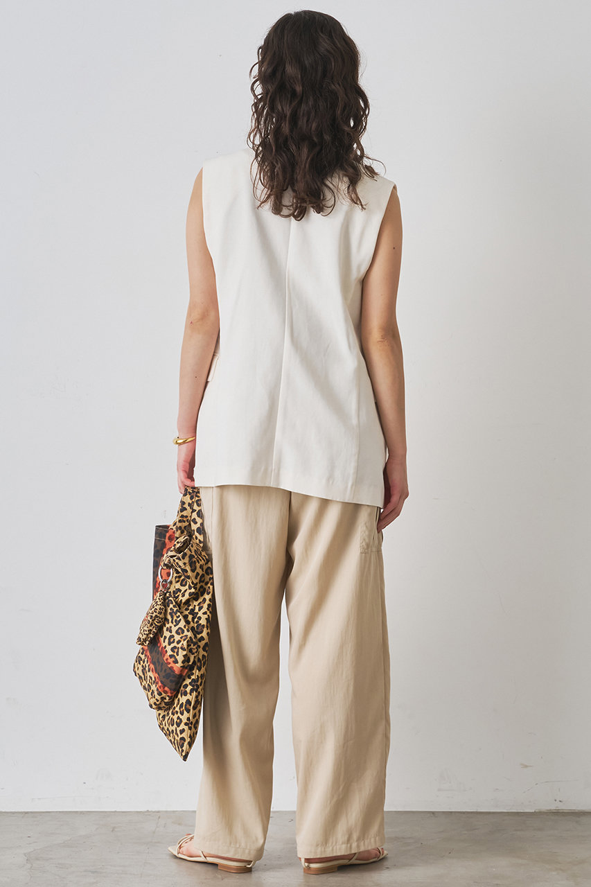 Whim Gazette(ウィム ガゼット)｜ダックダブルジレ/オフホワイト の