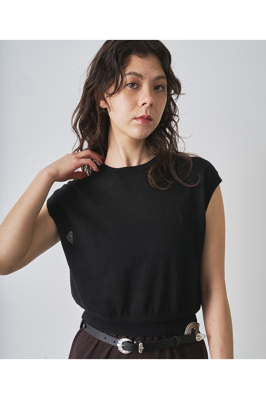 Whim Gazette ウィム ガゼット　リネンプルオーバー Whim Gazette(ウィム ガゼット)のリネンニットプルオーバー通販