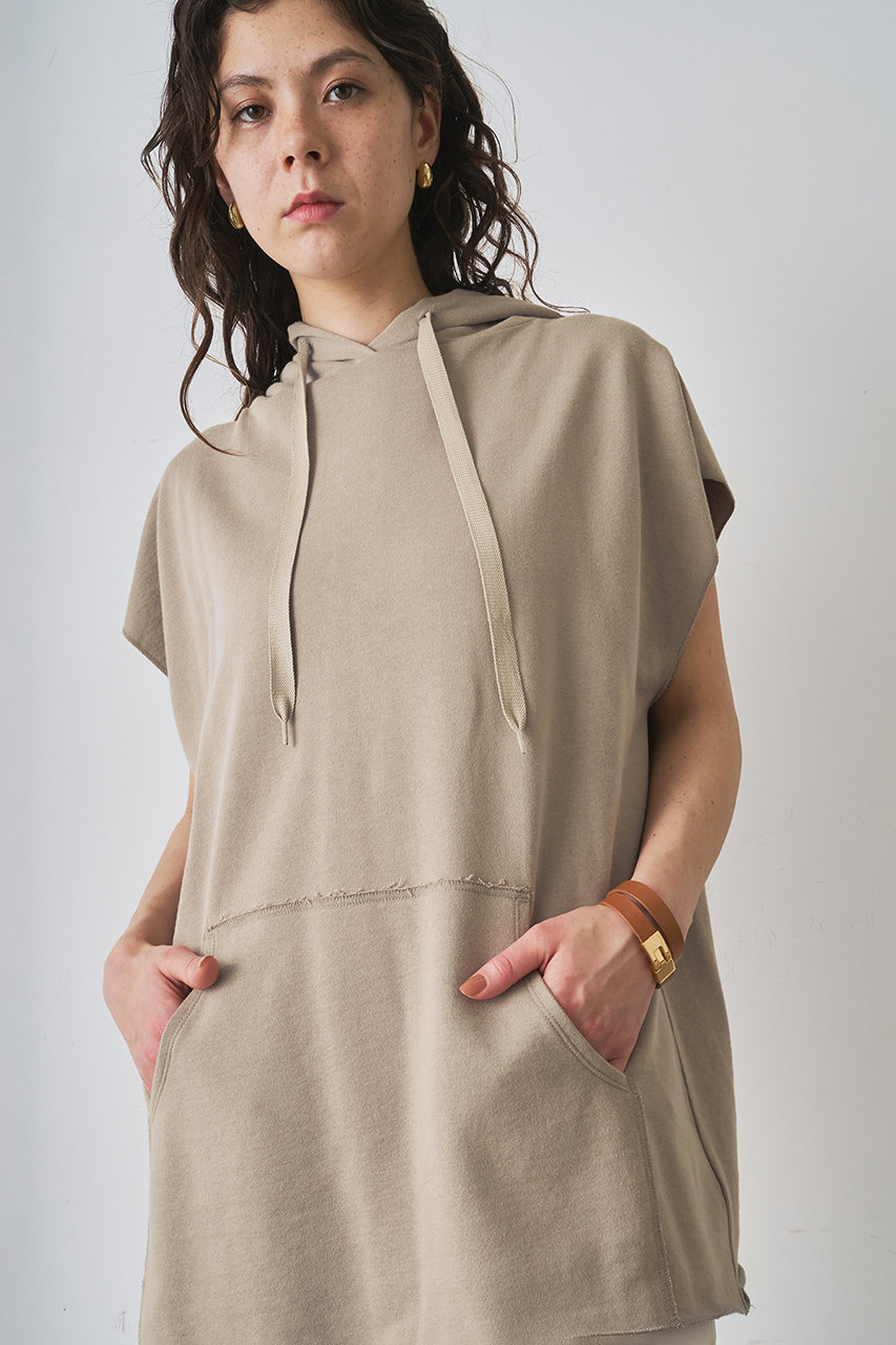 Whim Gazette 【WEB限定】オーバーノースリーブパーカー (モカ, F) ウィム ガゼット ELLE SHOP Whim Gazette 【WEB限定】オーバーノースリーブパーカー (モカ, F) ウィム ガゼット ELLE SHOP