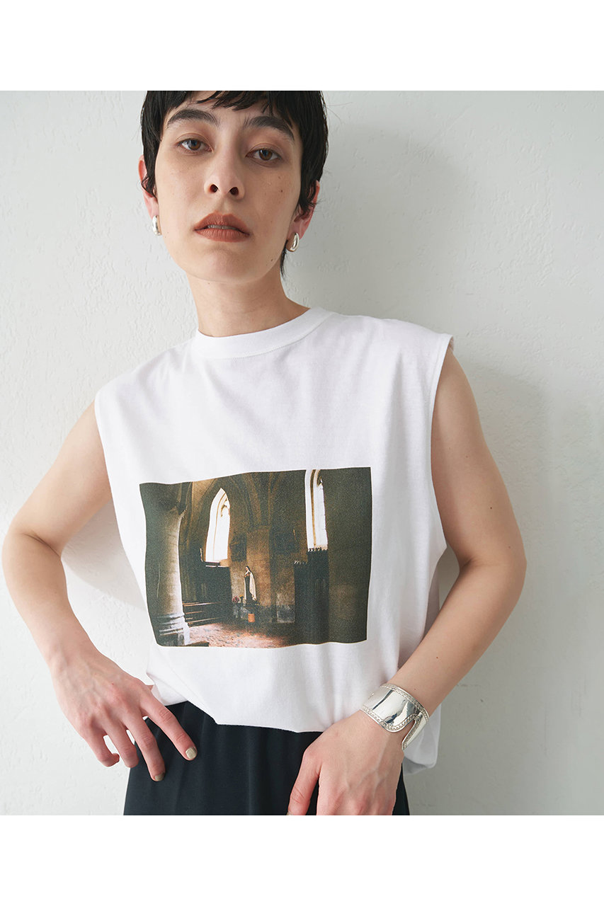 【ウィムガゼット】フォトノースリーブTシャツ Whim Gazette(ウィム ガゼット)｜フォトノースリーブTシャツ