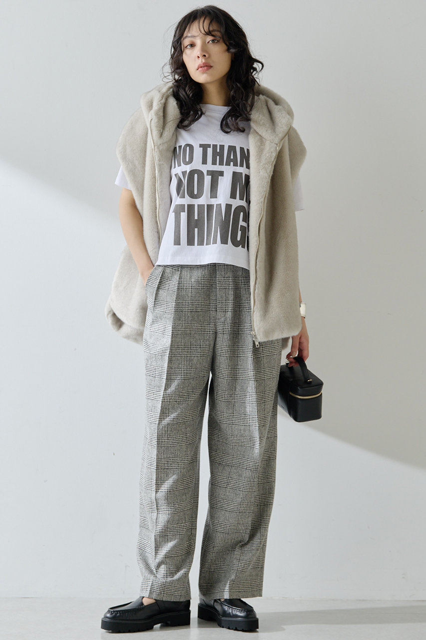 ウィムガゼット★チノジレ★ホワイト★新品同様★ビームストゥモローランド Whim Gazette(ウィム ガゼット)｜NO THANKS ロゴTシャツ/オフ