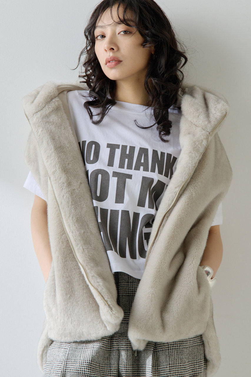 Whim Gazette ウィム ガゼット　NO THANKS ロゴTシャツ セール】NO THANKS ロゴTシャツ（Tシャツ/カットソー）｜Whim