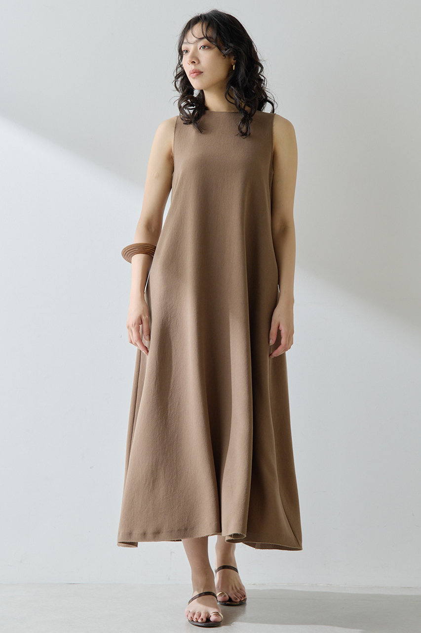 Whim Gazette バックサテンワンピース (モカ, F) ウィム ガゼット ELLE SHOP Whim Gazette バックサテンワンピース (モカ, F) ウィム ガゼット ELLE SHOP