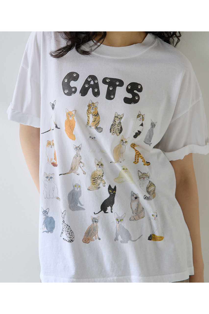 ウィムガゼット　CATS Tシャツ新品未使用 Whim Gazette(ウィム ガゼット)｜【UNFORTUNATE PORTRAIT】Cats
