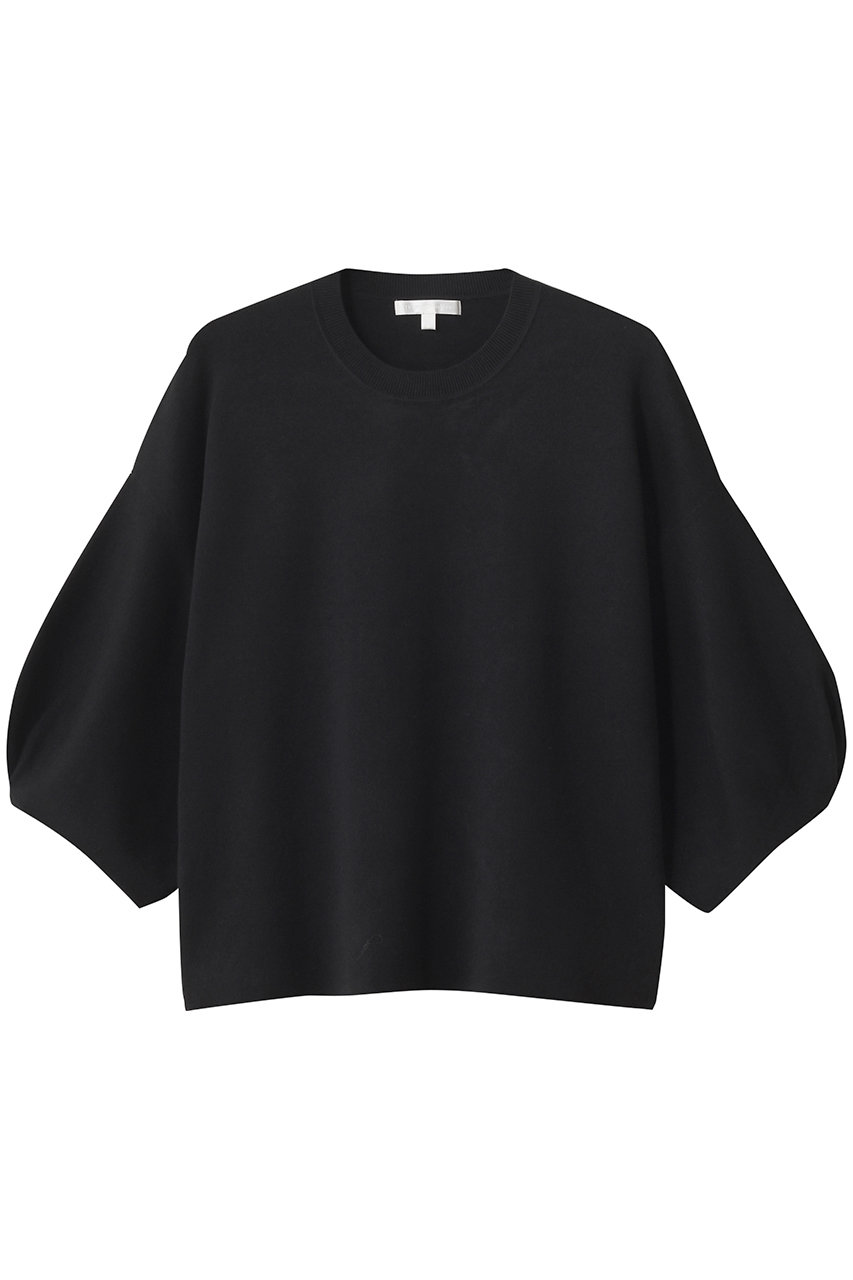 Whim Gazette 【Drawing Numbers】コットン袖パフニット (ブラック, F) ウィム ガゼット ELLE SHOP Whim Gazette 【Drawing Numbers】コットン袖パフニット (ブラック, F) ウィム ガゼット ELLE SHOP