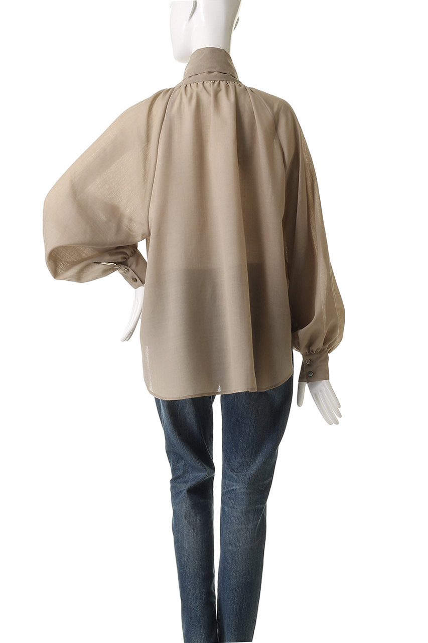 Whim Gazette ベージュ リボン付き長袖シャツ Whim Gazette ベージュ リボン付き長袖シャツ Whim Gazette(ウィム