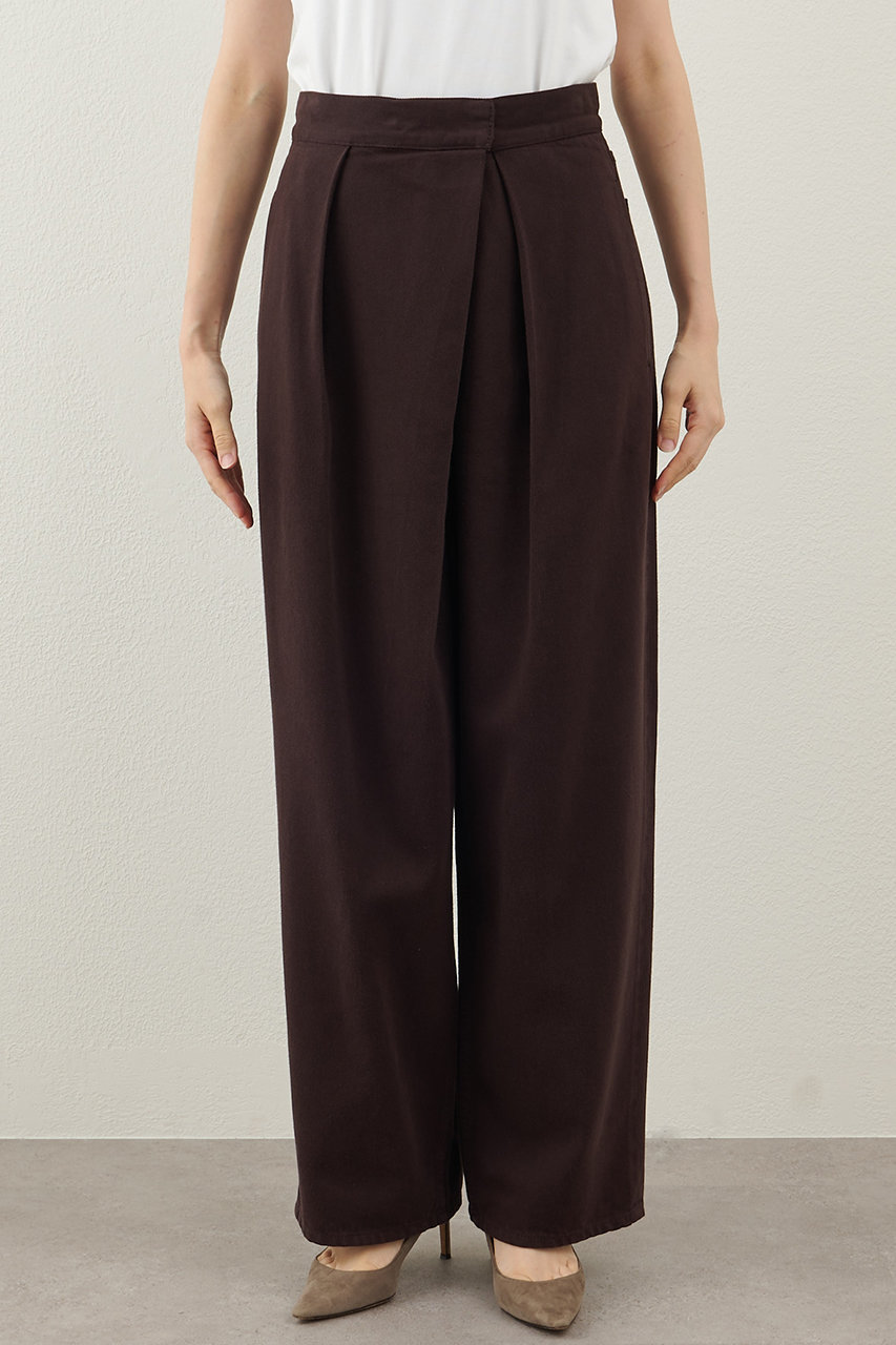 Whim Gazette(ウィム ガゼット)｜ラップデニムパンツ/ブラウン の通販