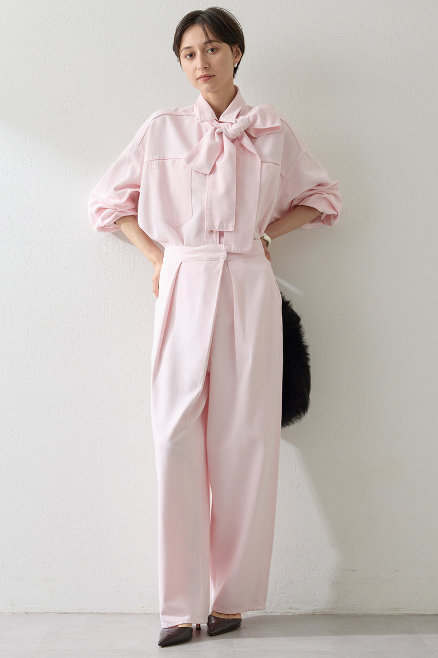 Whim Gazette ラップデニムパンツ (ピンク, 36) ウィム ガゼット ELLE SHOP Whim Gazette ラップデニムパンツ (ピンク, 36) ウィム ガゼット ELLE SHOP