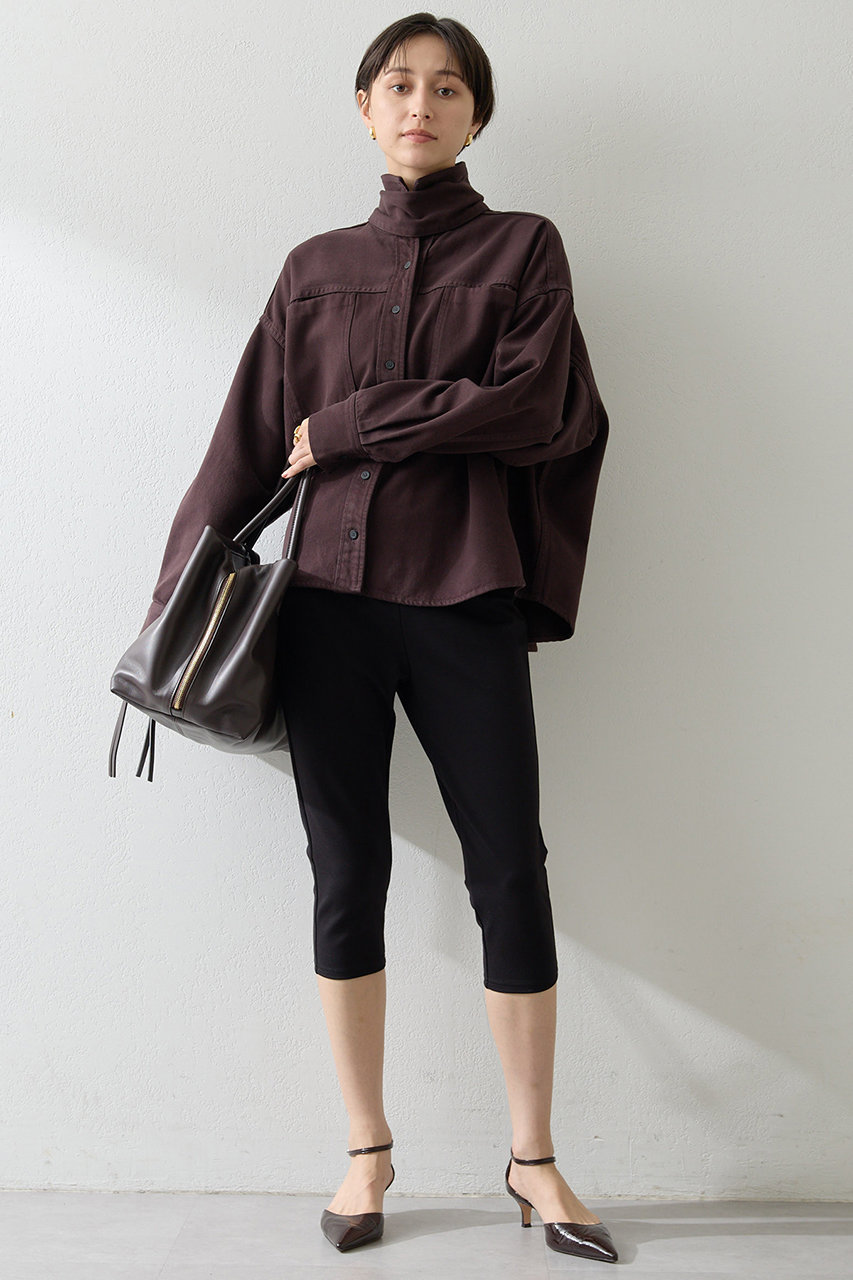 Whim Gazette(ウィム ガゼット)｜デニムボウタイシャツ/ブラウン の