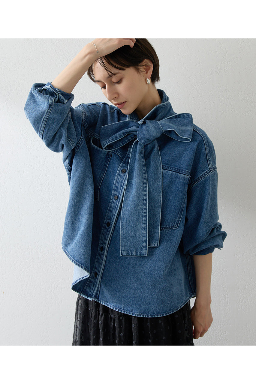 Whim Gazette(ウィム ガゼット)｜【予約販売】デニムボウタイシャツ