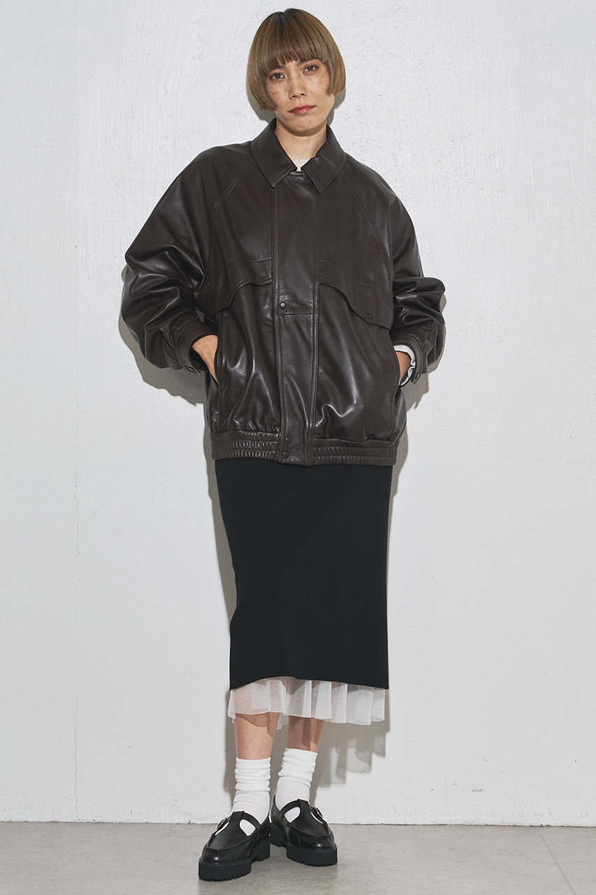 Whim Gazette(ウィム ガゼット)｜【GEMINI】ニットレイヤードスカート