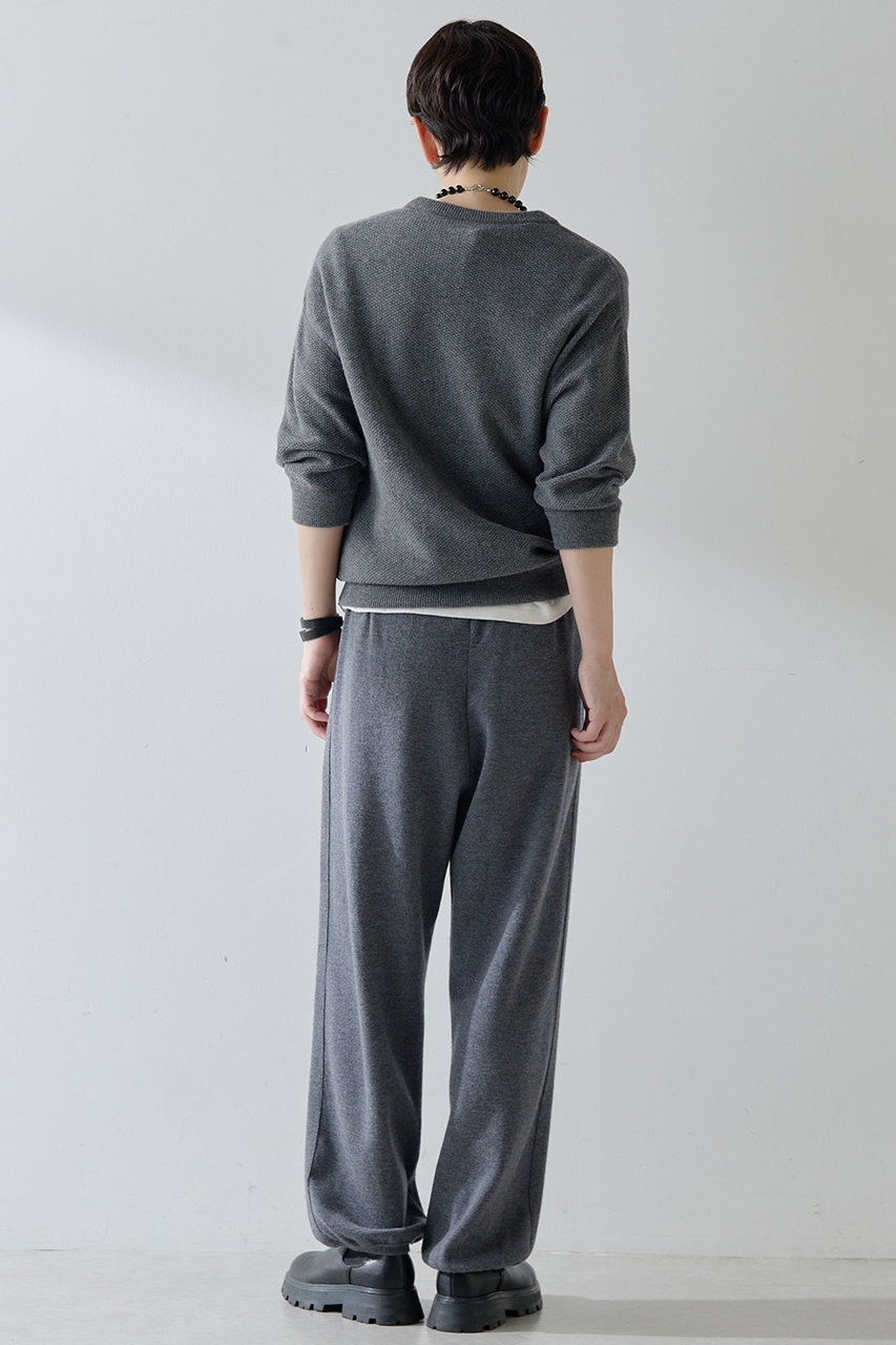 Whim Gazette 【GEMINI】ニットパンツ グレー F Whim Gazette(ウィム ガゼット)｜【GEMINI】ニットパンツ/グレー