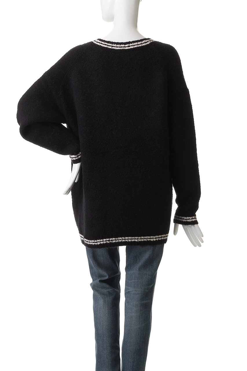 シルクカーディガン whim gazette GEMINI ブラック Whim Gazette(ウィム ガゼット)の【GEMINI】シルクカーディガン通販