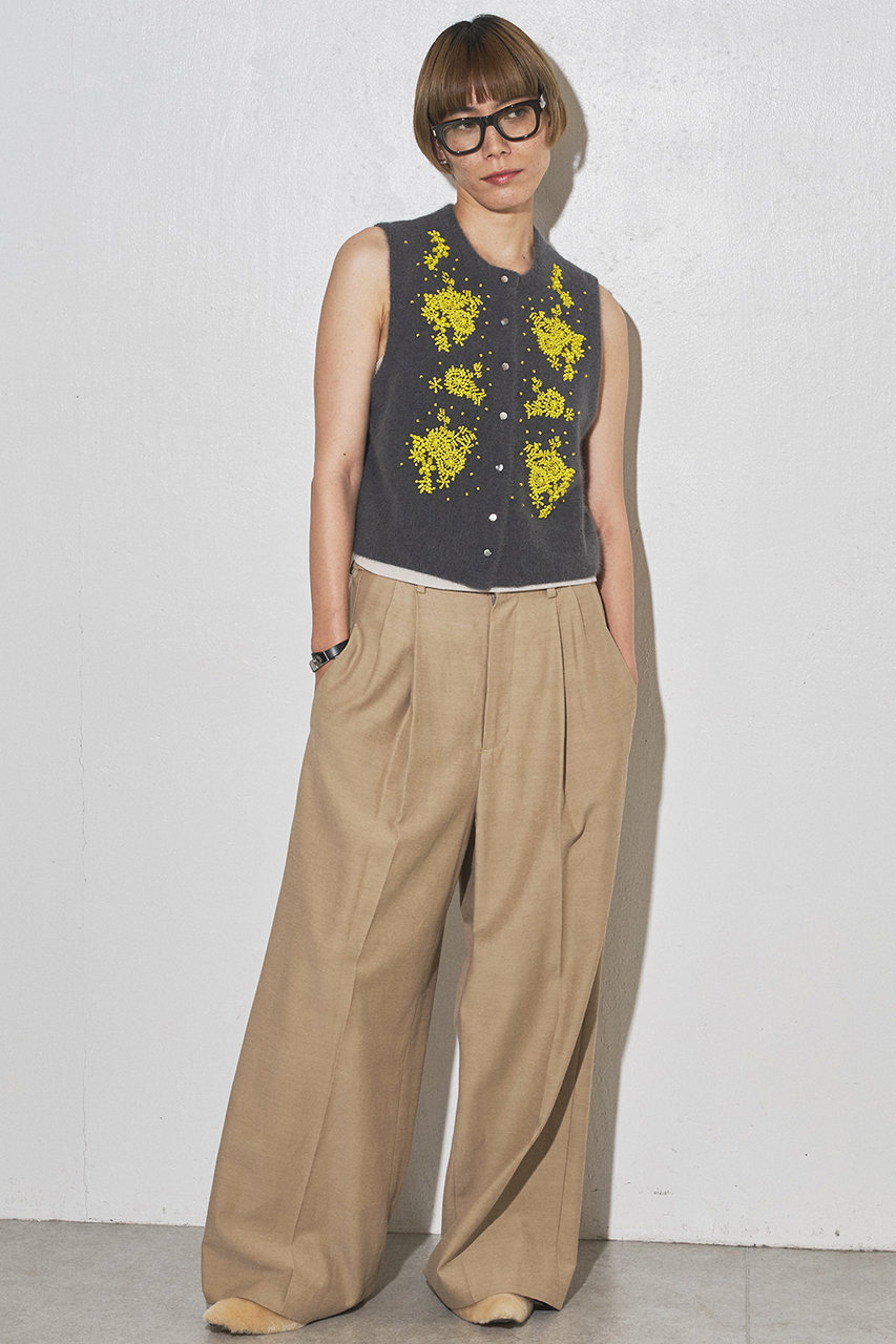 ウィムガゼット【GEMINI ジレ】 Whim Gazette(ウィム ガゼット)の【GEMINI】ビーズニットジレ