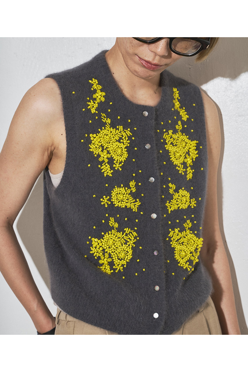 ビーズニットジレ Whim Gazette(ウィム ガゼット)｜【GEMINI】ビーズニットジレ