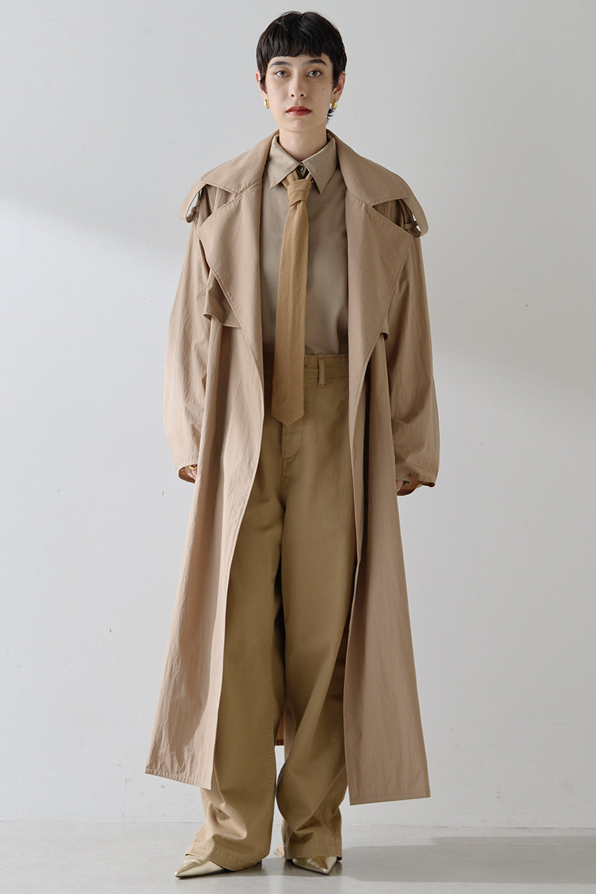 Whim Gazette(ウィム ガゼット)｜ニットタイ/ベージュ の通販