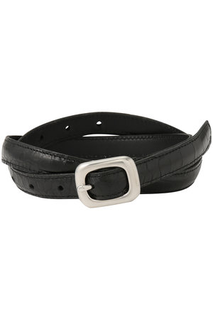 ウィム ガゼット/Whim Gazetteの【Hoaw.】型押しナローベルト(140500/140501)