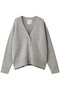 【Drawing Numbers】接結ルーズVネックカーディガン ウィム ガゼット/Whim Gazette ライトグレー