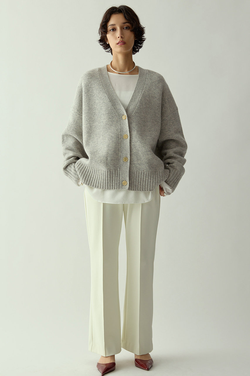 新品未使用品 Drawing Numbers ビッグ釦クルーカーディガン NV ビッグ釦クルーカーディガン | Drawing Numbers(ドローイング