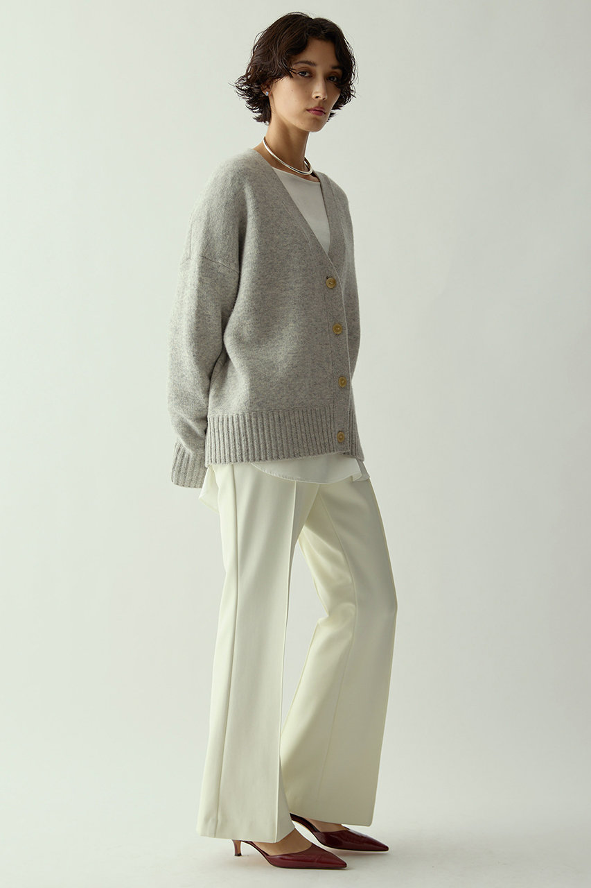 Drawing Numbers 接結ルーズVネックカーディガン グレー Drawing Numbers】接結ルーズVネックカーディガン | Whim Gazette