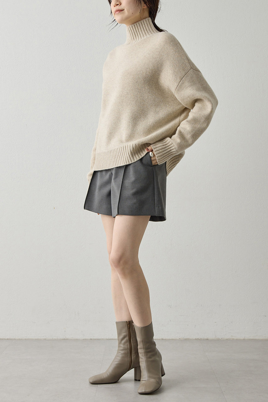 2023 ウィムガゼット　カシミヤ　ウールタートルニットプルオーバー　ホワイト ウールタートルニット | Whim Gazette(ウィム ガゼット)レディース