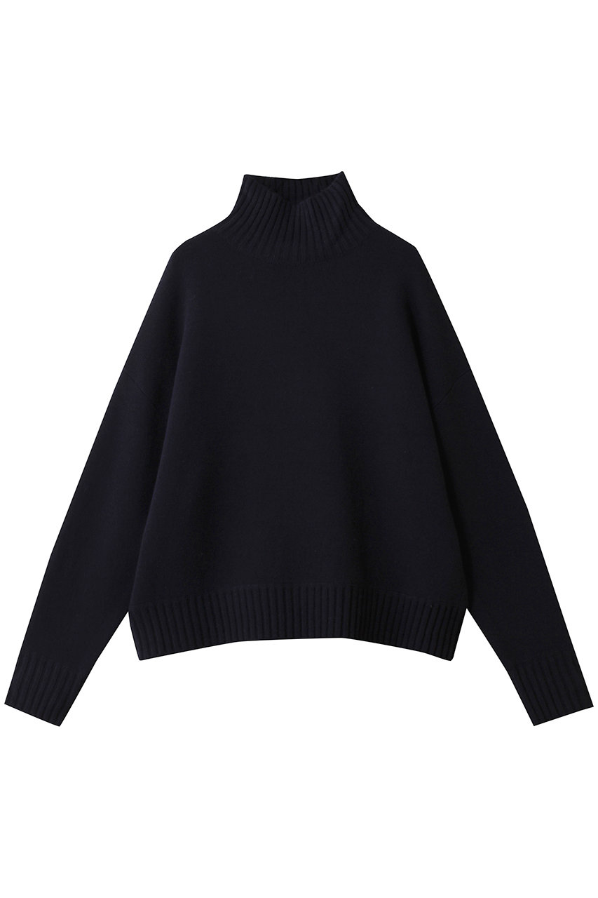 ウィム ガゼット/Whim Gazetteの【Drawing Numbers】接結ルーズタートルニット(ネイビー/WGZ1052405A0014)