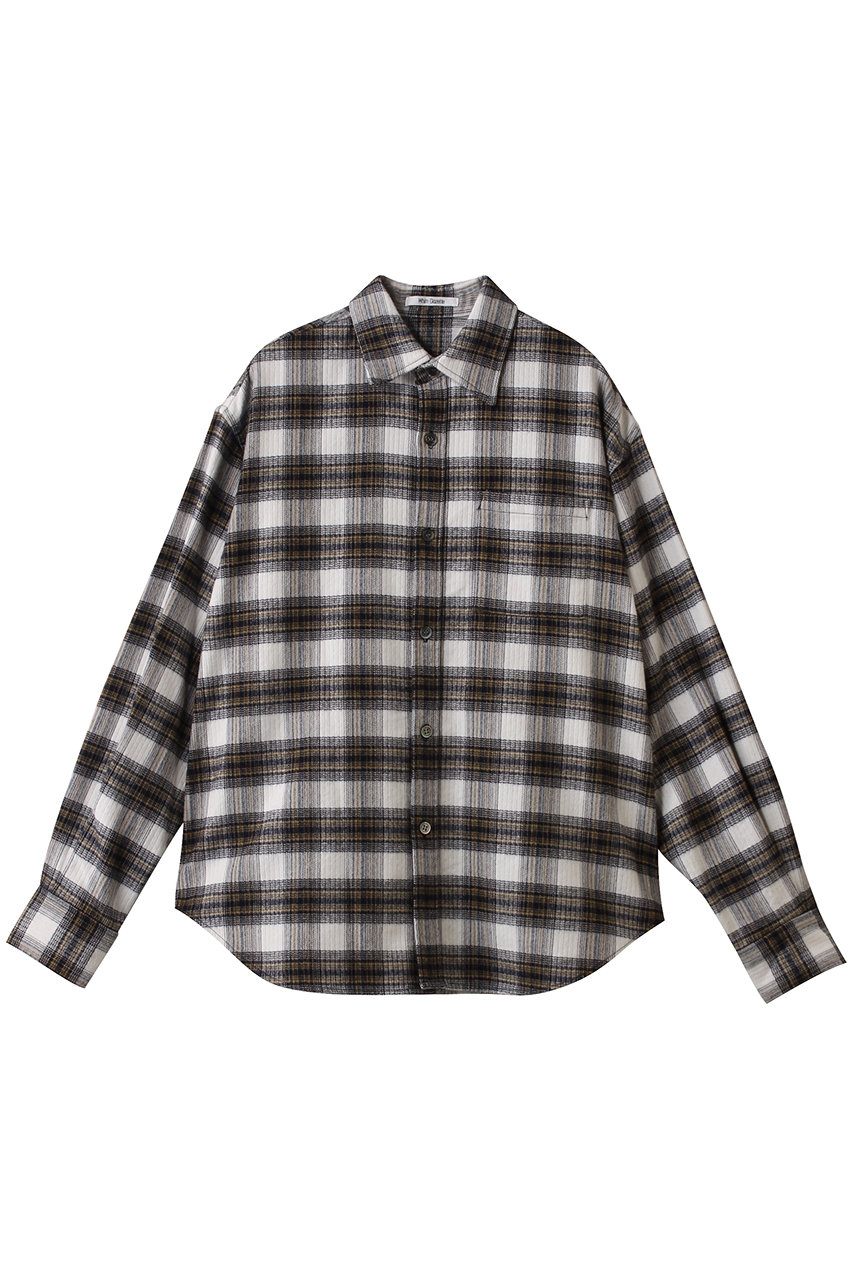 ピケチェックシャツ