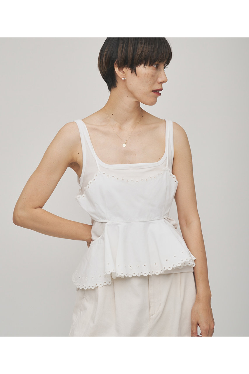 Whim Gazette(ウィム ガゼット)｜【GEMINI】スカラップキャミソール