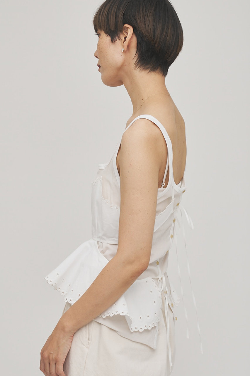 Whim Gazette(ウィム ガゼット)｜【GEMINI】スカラップキャミソール