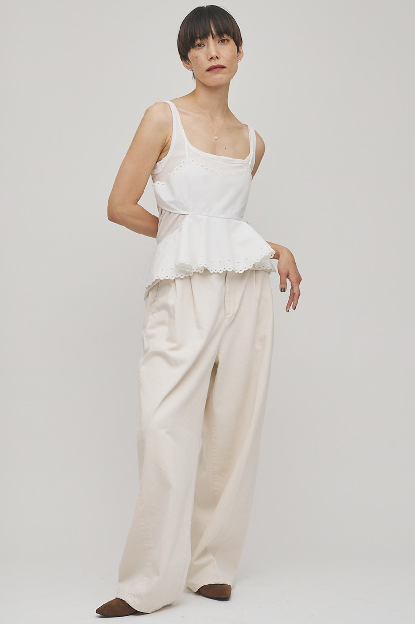 Whim Gazette(ウィム ガゼット)｜【GEMINI】スカラップキャミソール