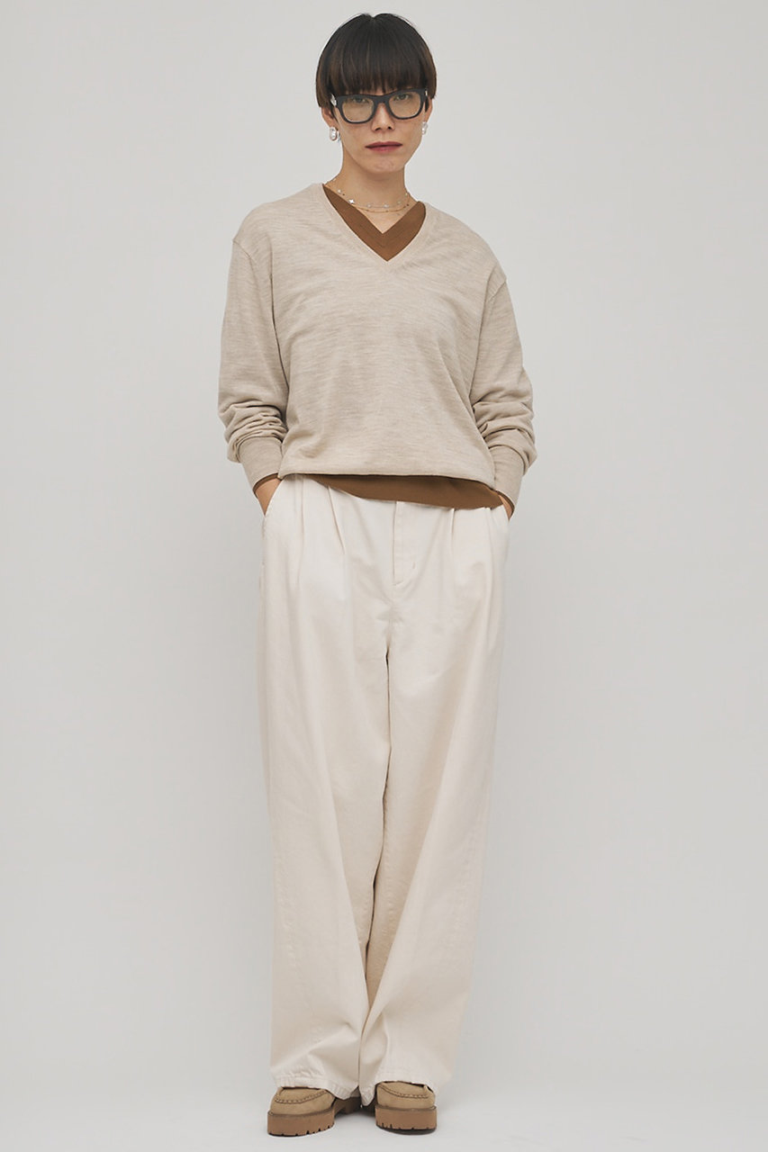 Whim Gazette 【GEMINI】 テーパードパンツ 38 ベージュ Whim Gazette 【GEMINI】 テーパードパンツ 38 ベージュ GEMINI