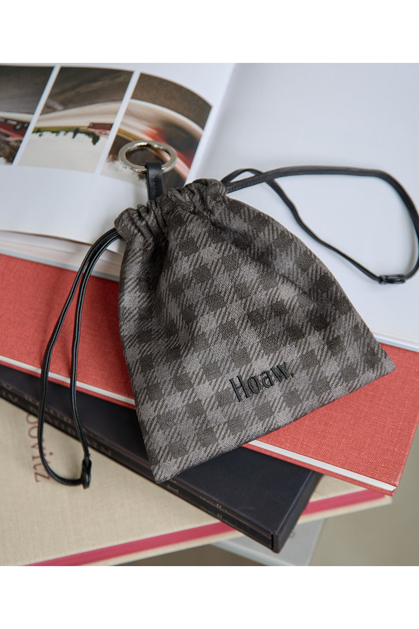 Whim Gazette 【Hoaw.×Sampoコラボアイテム】 巾着 (グレー, F) ウィム ガゼット ELLE SHOP Whim Gazette 【Hoaw.×Sampoコラボアイテム】 巾着 (グレー, F) ウィム ガゼット ELLE SHOP