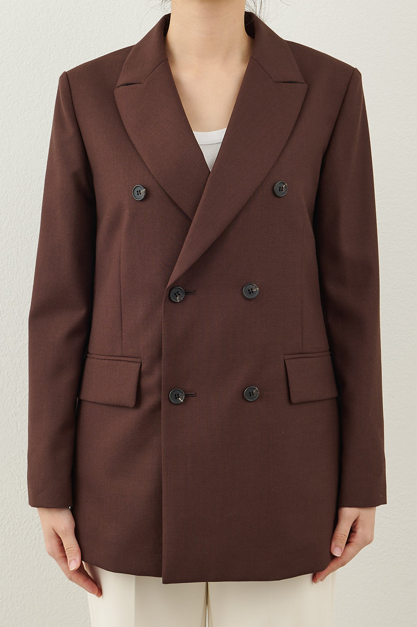 Whim Gazette(ウィム ガゼット)｜ダブルジャケット/ブラウン の通販