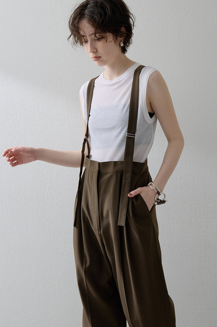 Whim Gazette 【THE PAUSE】トロサスペパンツ (ブラウン, 36) ウィム ガゼット ELLE SHOP Whim Gazette 【THE PAUSE】トロサスペパンツ (ブラウン, 36) ウィム ガゼット ELLE SHOP