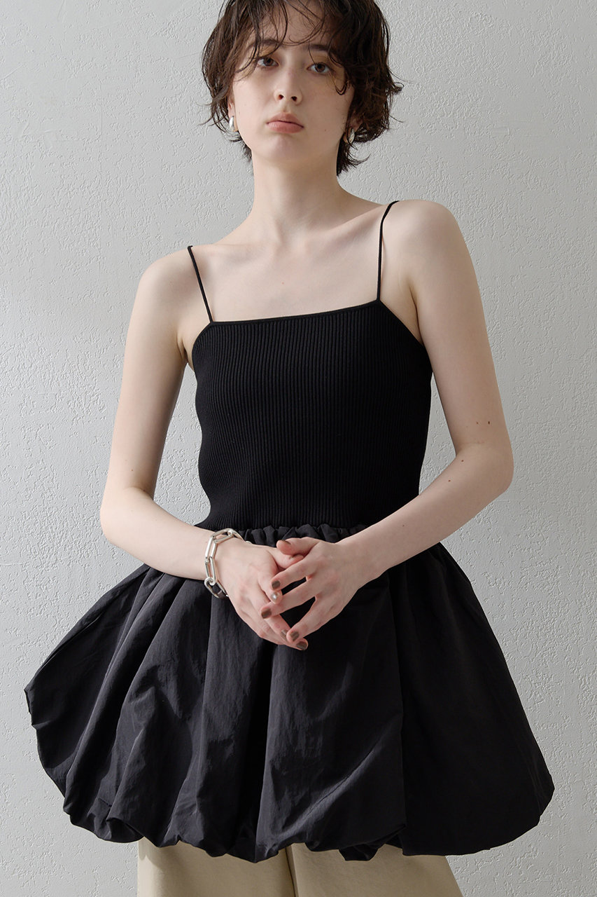 Whim Gazette 【THE PAUSE】バルーンニットキャミ (ブラック, F) ウィム ガゼット ELLE SHOP Whim Gazette 【THE PAUSE】バルーンニットキャミ (ブラック, F) ウィム ガゼット ELLE SHOP