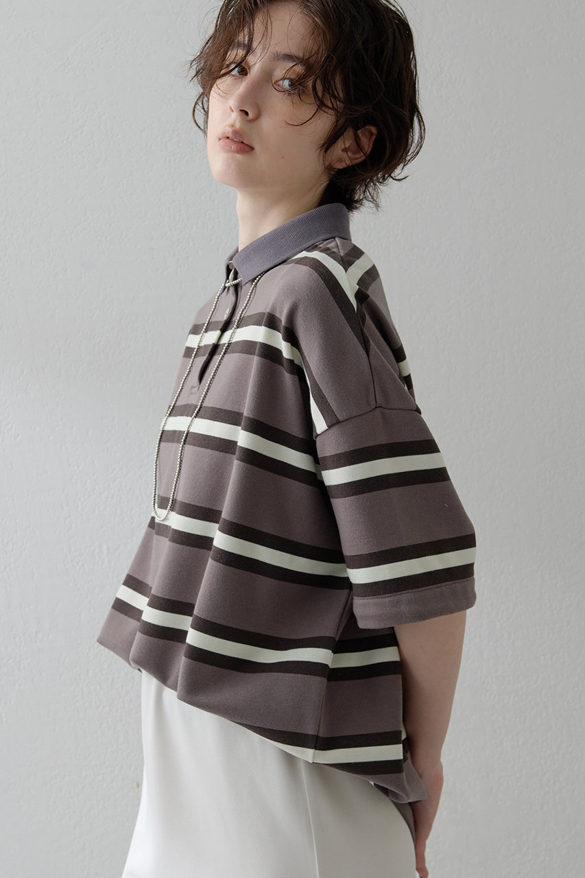 Whim Gazette(ウィム ガゼット)｜【THE PAUSE】ボーダーBIGポロシャツ