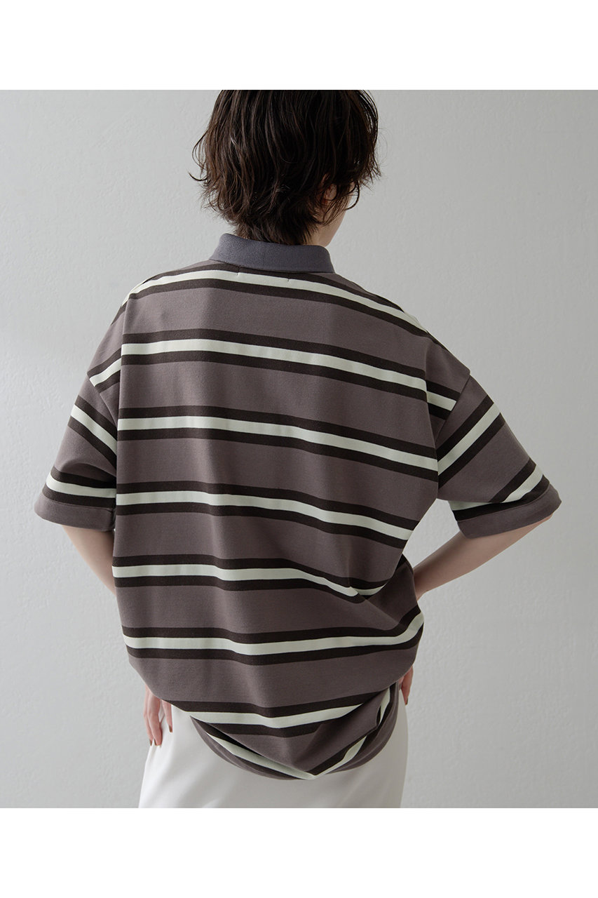 Whim Gazette(ウィム ガゼット)｜【THE PAUSE】ボーダーBIGポロシャツ