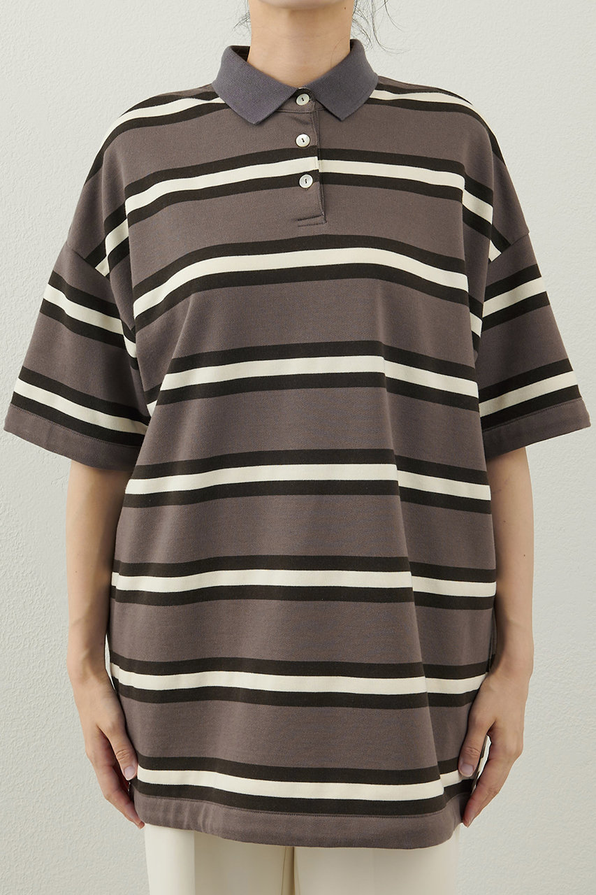 Whim Gazette(ウィム ガゼット)｜【THE PAUSE】ボーダーBIGポロシャツ