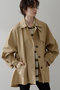 【THE PAUSE】ショートバルマカンコート ウィム ガゼット/Whim Gazette ベージュ