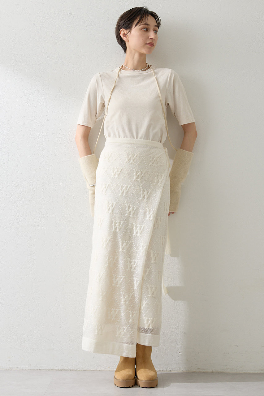 Whim Gazette ジャガードラップスカート (オフホワイト, F) ウィム ガゼット ELLE SHOP Whim Gazette ジャガードラップスカート (オフホワイト, F) ウィム ガゼット ELLE SHOP