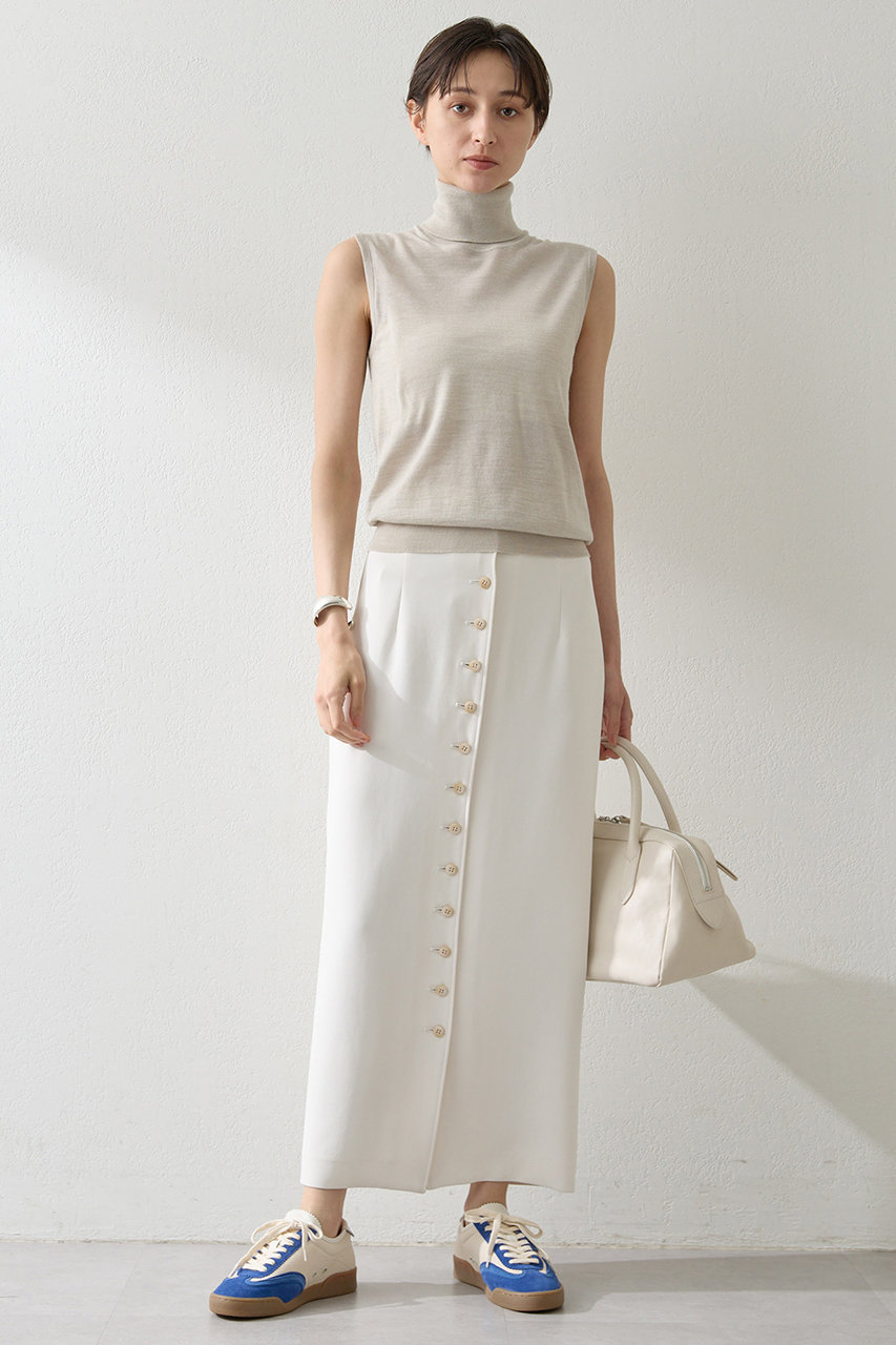 ウィム ガゼット/Whim GazetteのWクロスボタンSK(オフホワイト/WGZ1052101A0007)