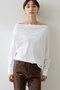 ブロードオフショルダーブラウス ウィム ガゼット/Whim Gazette オフホワイト