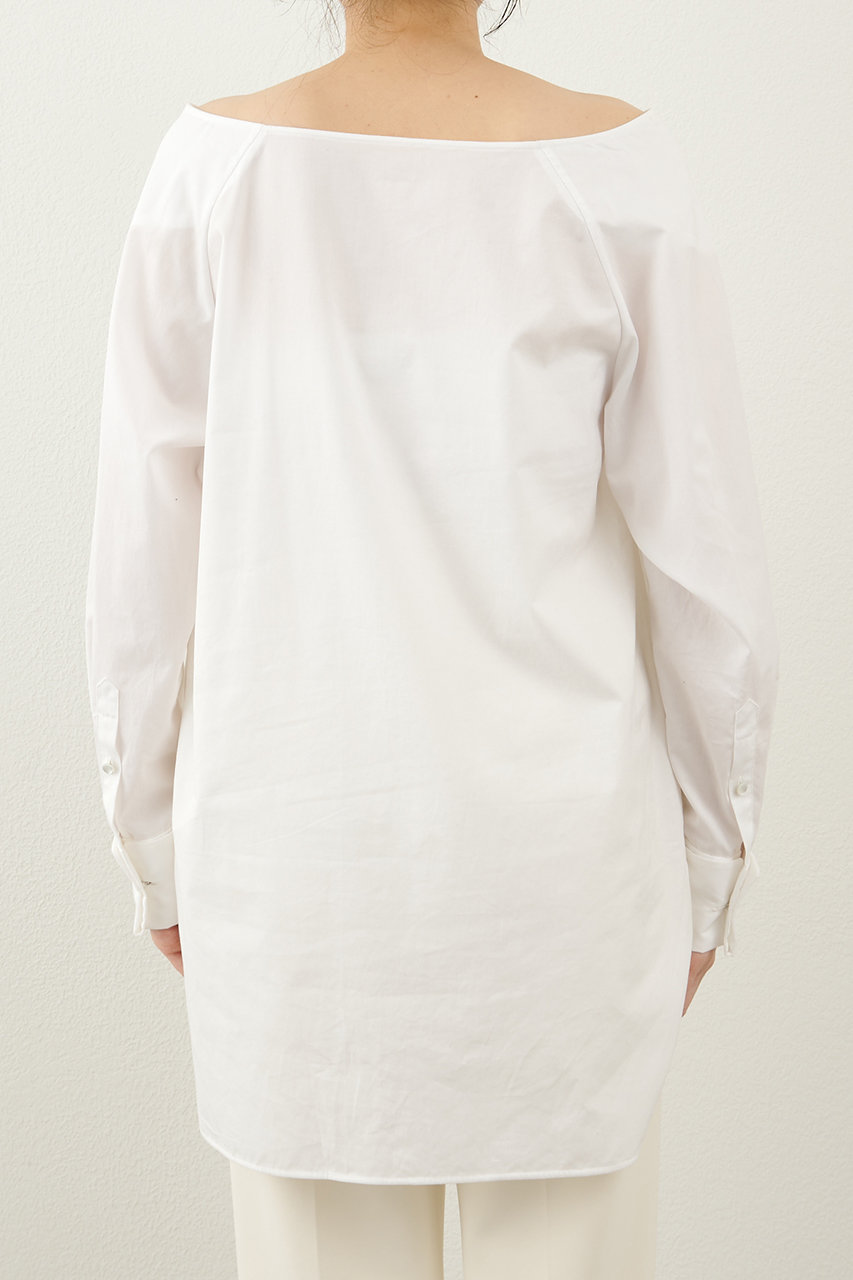 今季未使用2025★定価2.5万★ウィムガゼット ブロードオフショルダーブラウス Whim Gazette(ウィム ガゼット)｜ブロードオフショルダーブラウス/オフ
