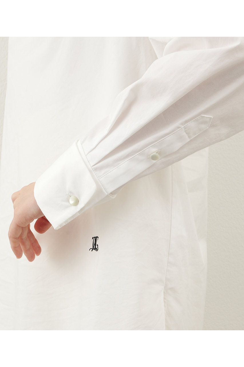 Whim Gazette(ウィム ガゼット)｜ブロードオフショルダーブラウス/オフ