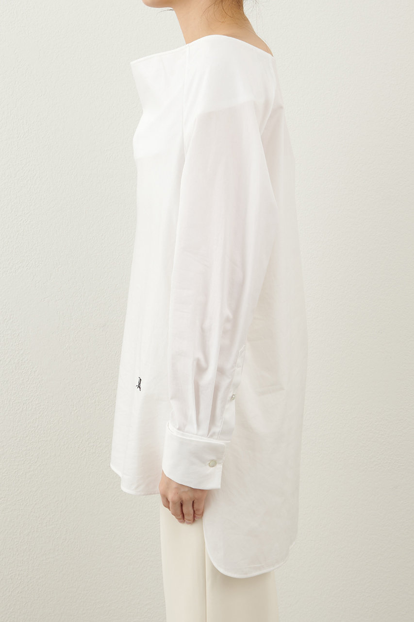 Whim Gazette(ウィム ガゼット)｜ブロードオフショルダーブラウス/オフ