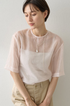 ウィム ガゼット/Whim GazetteのシアーフェザーTEE(110400/110402)