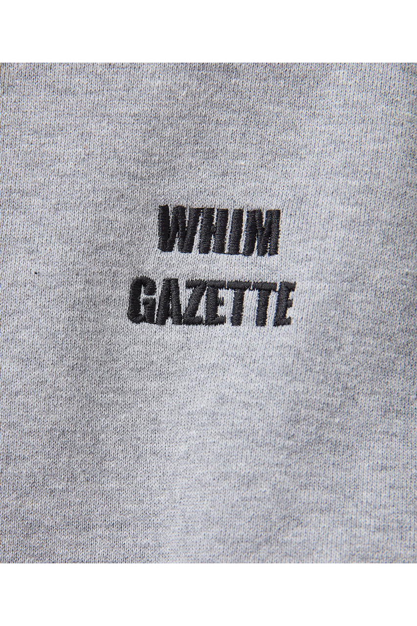 Whim Gazette(ウィム ガゼット)｜ハーフジップロゴ裏毛プルオーバー