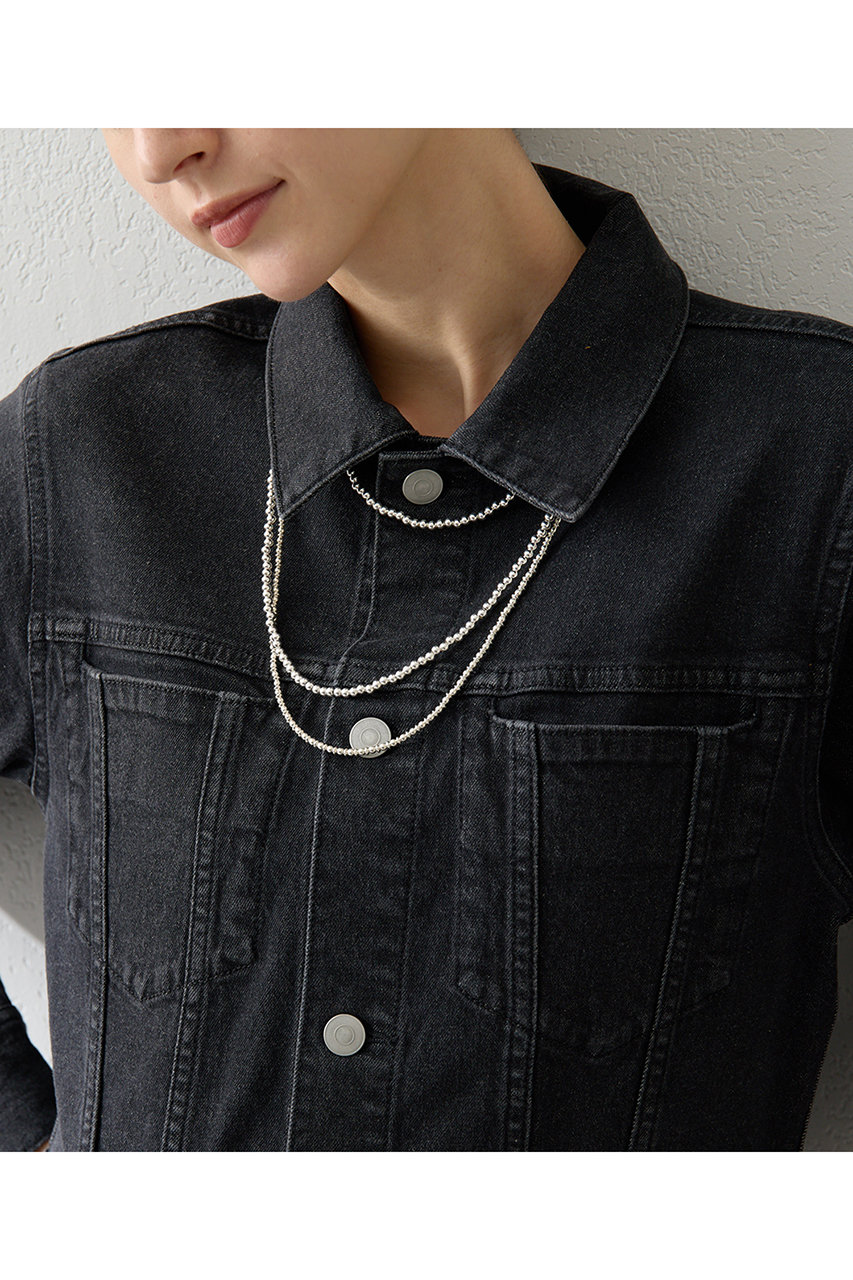 Whim Gazette 【Hoaw.】シルバービース ロングネックレス (シルバー, F) ウィム ガゼット ELLE SHOP Whim Gazette 【Hoaw.】シルバービース ロングネックレス (シルバー, F) ウィム ガゼット ELLE SHOP